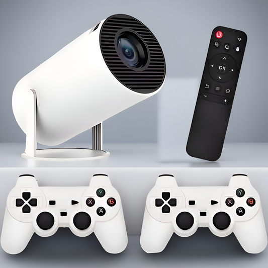 Proyector 2 en 1 con videojuegos