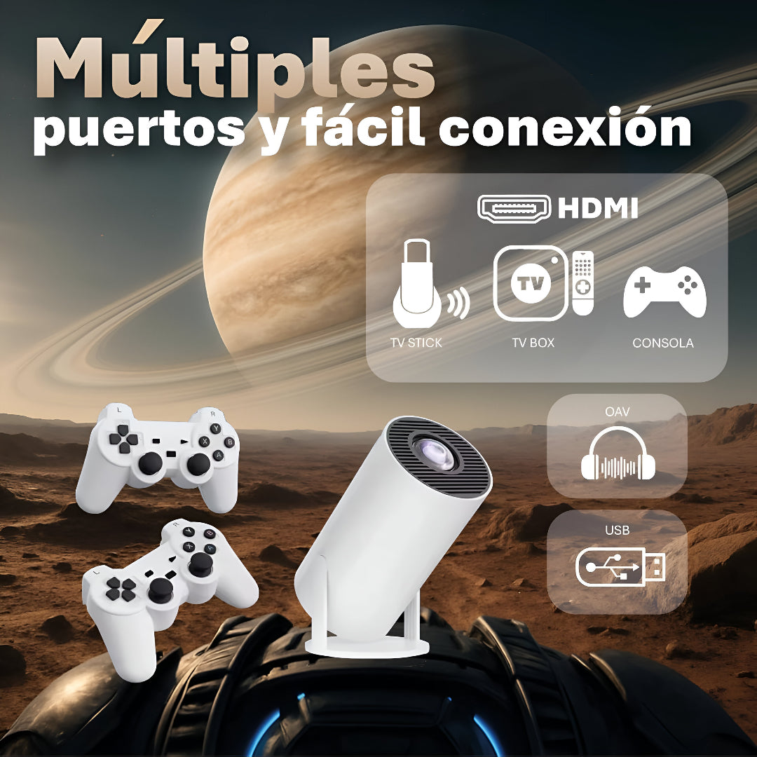 2-in-1 projector with video games